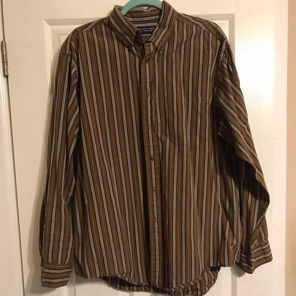 Men’s Stripped button down shirt
